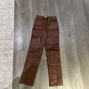 Brown Leather Pants